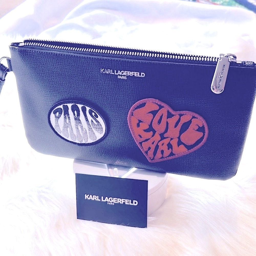 NWT🩸KARL LAGERFELD🩸Wristlet/Clutch - Picture 3 of 7